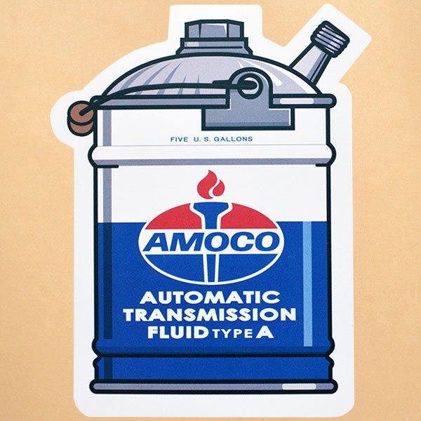 画像1: ガレージステッカー/シール アモコオイル Amoco(ガロン缶) (1)