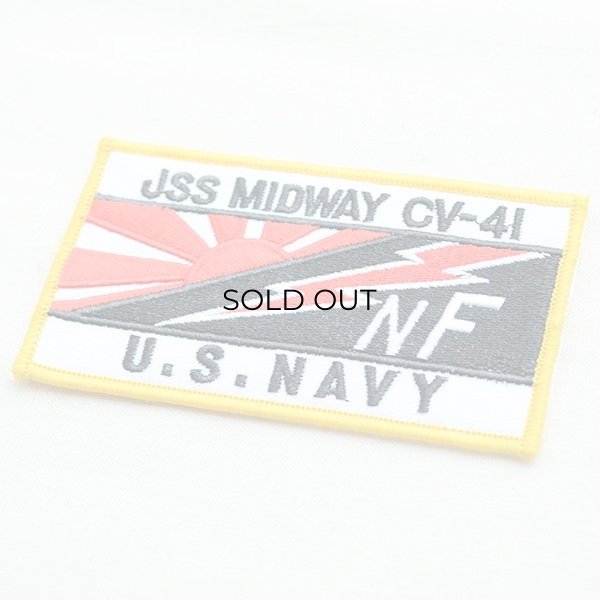 画像2: ミリタリーワッペン USS Midway CV-41 アメリカ海軍(レクタングル) (2)