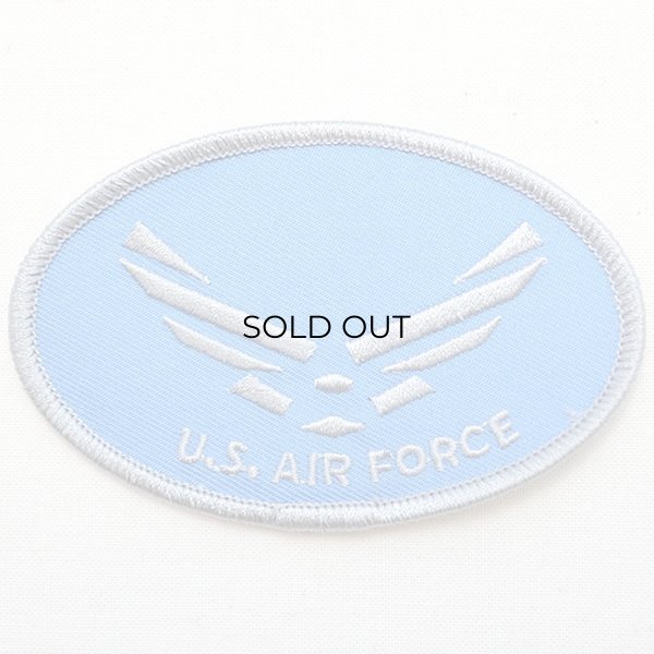 画像1: ミリタリーワッペン U.S.Air Force エアフォース アメリカ空軍(オーバル) (1)