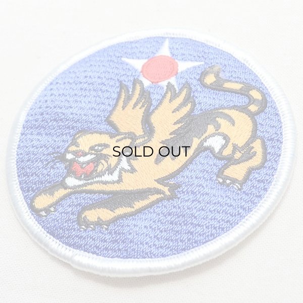 画像2: ミリタリーワッペン Flying Tiger タイガー アメリカ空軍(虎/ラウンド) (2)