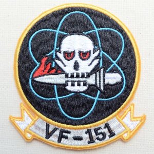 画像1: ミリタリーワッペン VF-151 アメリカ海軍(ラウンド/エンブレム)