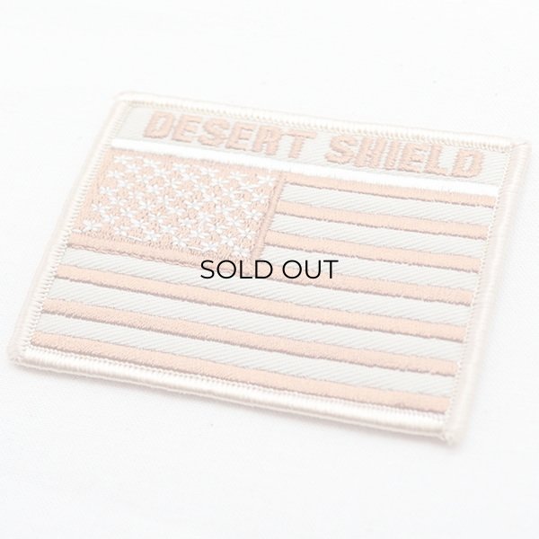 画像2: ワッペン デザートシールド(アメリカ国旗/星条旗/ゴールド) (2)