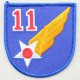 ミリタリーワッペン 11th Air Force エアフォース アメリカ空軍