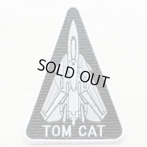 画像1: ミリタリーワッペン Tom Cat トムキャット アメリカ海軍(戦闘機/トライアングル)