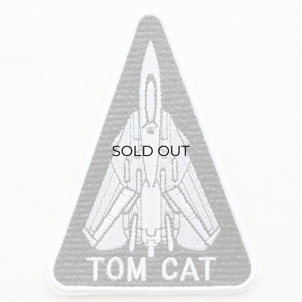 画像1: ミリタリーワッペン Tom Cat トムキャット アメリカ海軍(戦闘機/トライアングル) (1)