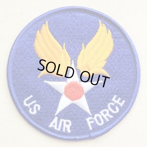 画像1: ミリタリーワッペン US Air Force エアフォース(ブルー/ラウンド)