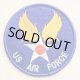 ミリタリーワッペン US Air Force エアフォース(ブルー/ラウンド)