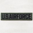 画像1: ミリタリーワッペン U.S.Air Force エアフォース Tab(カーキ&ブラック) (1)