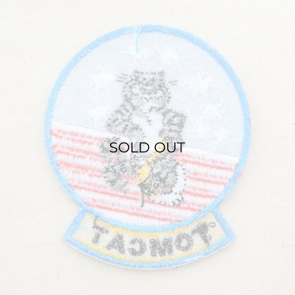 画像3: ミリタリーワッペン トムキャット Tomcat アメリカ海軍(ねこ/星条旗) Mサイズ (3)