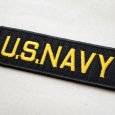 画像2: ミリタリーワッペン U.S.Navy アメリカ海軍 Tab(ブラック&ゴールド) (2)