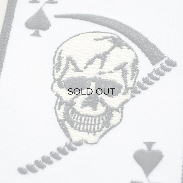 画像2: ミリタリーワッペン Death Ace デスエース(スカル/ホワイト) (2)