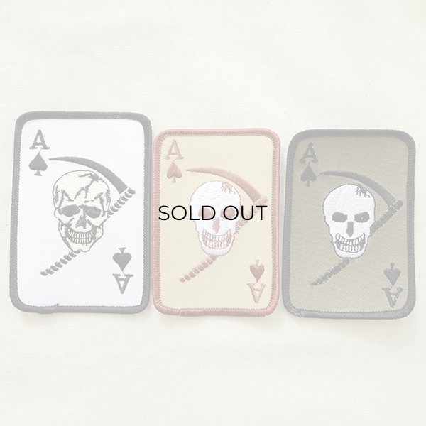 画像4: ミリタリーワッペン Death Ace デスエース(スカル/ホワイト) (4)