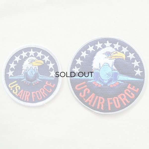 画像4: ミリタリーワッペン U.S.Air Force エアフォース アメリカ空軍(ワシ&戦闘機/ラウンド/L) (4)
