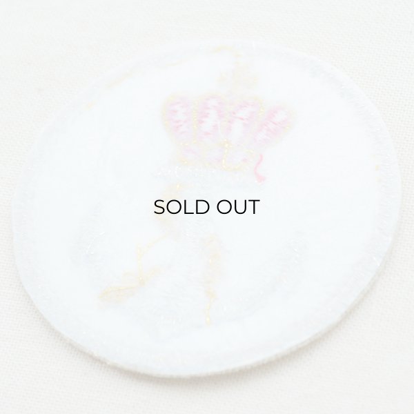 画像3: ワッペン いかり/アンカー(ラウンド/ホワイト&シルバー) (3)