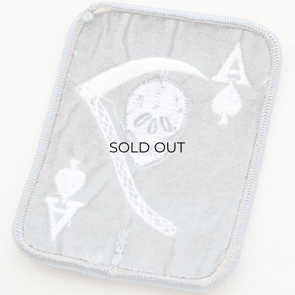 画像3: ワッペン スカルエース(トランプ/ブラック) (3)