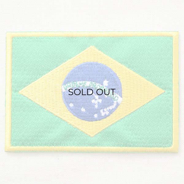 画像1: ワッペン ブラジル国旗 Brasil Flag (1)