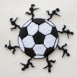 画像1: ワッペン サッカーボール(w/キッカー)