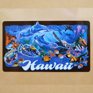 画像1: ハワイアンステッカー/シール ナルブルー(海の生き物たち)