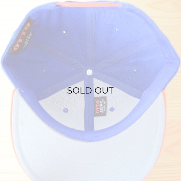 画像5: 帽子/キャップ オットー Otto フラットバイザー ウールブレンド(オレンジ×ロイヤルブルー) *メール便不可 (5)