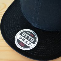 画像1: 帽子/キャップ オットー Otto フラットバイザー コットンツイル(ブラック) *メール便不可