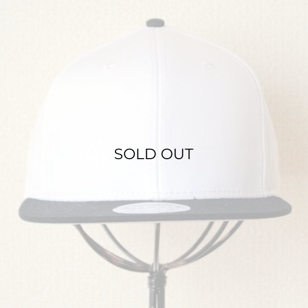 画像2: 帽子/キャップ オットー Otto フラットバイザー コットンツイル(ブラック×ホワイト) *メール便不可 (2)