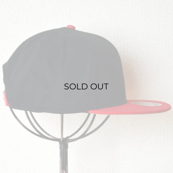 画像3: 帽子/キャップ オットー Otto フラットバイザー コットンツイル(レッド×ブラック) *メール便不可 (3)