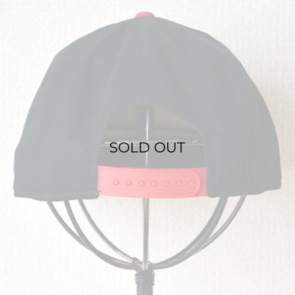 画像4: 帽子/キャップ オットー Otto フラットバイザー コットンツイル(レッド×ブラック) *メール便不可 (4)