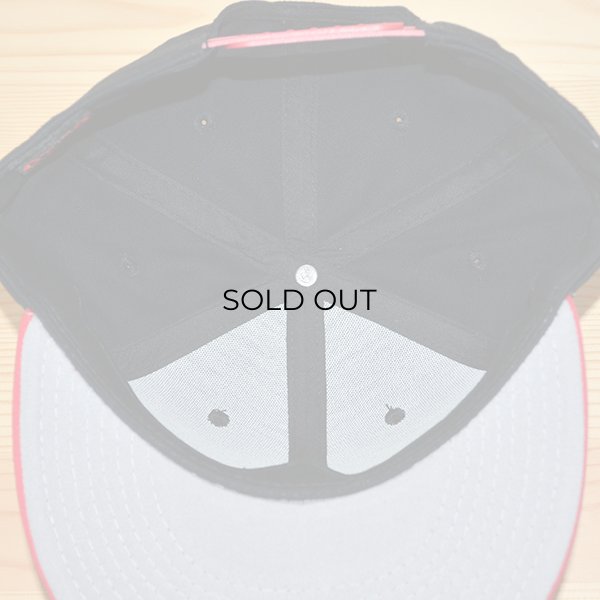 画像5: 帽子/キャップ オットー Otto フラットバイザー コットンツイル(レッド×ブラック) *メール便不可 (5)