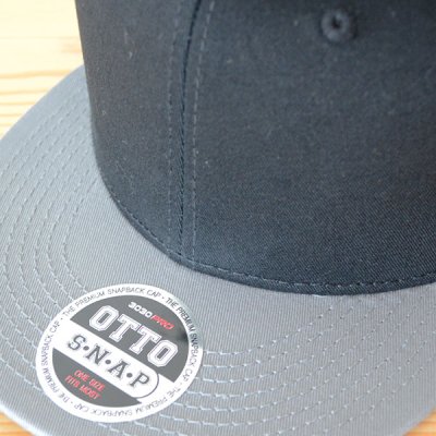 画像1: 帽子/キャップ オットー Otto フラットバイザー ウールブレンド(ブラック×チャコールグレー) *メール便不可