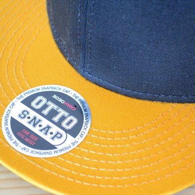 画像1: 帽子/キャップ オットー Otto フラットバイザー コットンツイル(イエローゴールド×ブラック) *メール便不可