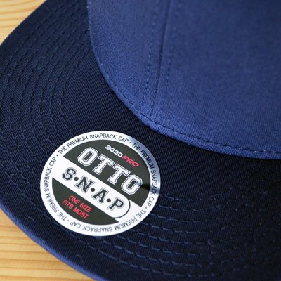 画像1: 帽子/キャップ オットー Otto フラットバイザー コットンツイル(ネイビー) *メール便不可