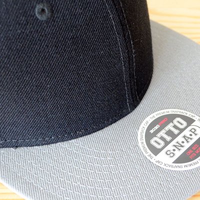 画像1: 帽子/キャップ オットー Otto フラットバイザー ウールブレンド(グレー×ブラック) *メール便不可