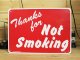 看板/プラサインボード 禁煙エリア Thanks For Not Smoking *メール便不可