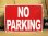 画像1: 看板/プラサインボード 駐車禁止 No Parking *メール便不可 (1)