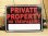 画像1: 看板/プラサインボード 私有地立ち入り禁止 Private Property *メール便不可 (1)