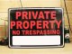 看板/プラサインボード 私有地立ち入り禁止 Private Property *メール便不可