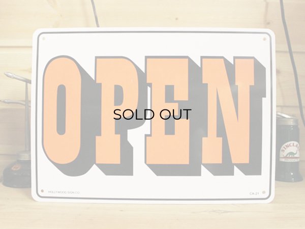 画像1: 看板 プラサインボード オープン/クローズド Open/Closed(両面プリント) *メール便不可 (1)