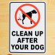 看板/プラサインボード 犬の後始末をきれいに Clean Up After Your Dog *メール便不可