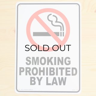 看板 プラサインボード 禁煙 Smoking Prohibited By Law *メール便不可