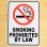 画像1: 看板/プラサインボード 禁煙 Smoking Prohibited By Law *メール便不可 (1)