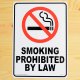 看板/プラサインボード 禁煙 Smoking Prohibited By Law *メール便不可