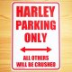 看板/プラサインボード ハーレー専用駐車場 Harley Parking *メール便不可