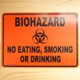 画像1: 看板 プラサインボード バイオハザード Biohazard(オレンジ) *メール便不可 (1)