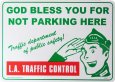 画像1: 看板 プラサインボード ロサンゼルス交通規制 L.A.Traffic Control *メール便不可 (1)