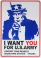画像1: 看板 プラサインボード アメリカ陸軍に君が必要だ(アンクルサム) I Want You For U.S.Army *メール便不可 (1)