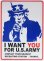 画像1: 看板/プラサインボード アメリカ陸軍に君が必要だ(アンクルサム) I Want You For U.S.Army *メール便不可 (1)