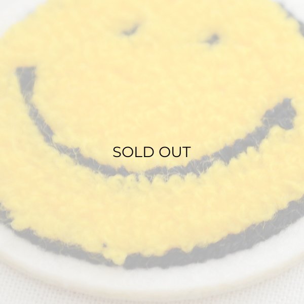 画像2: もこもこワッペン スマイルマーク/スマイリーフェイス (2)