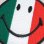 画像2: ワッペン スマイルマーク/スマイリーフェイス(イタリア国旗) (2)