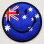 画像1: ワッペン スマイルマーク/スマイリーフェイス(オーストラリア国旗) (1)