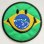 画像1: ワッペン スマイルマーク/スマイリーフェイス(ブラジル国旗) (1)